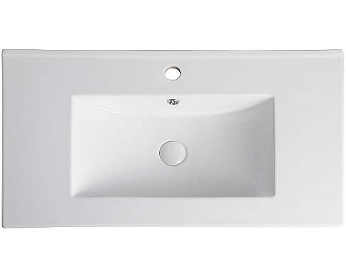 Купить Тумба с раковиной Orange Li-80Tub+Ra подвесная Черная матовая в магазине сантехники Santeh-Crystal.ru