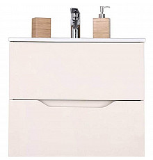 Тумба с раковиной Orange Line 60 Li-60Tua+Ra подвесная Айвори матовый