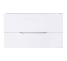 Тумба с раковиной Orange Line 100 Li-100Tuw+RA100 подвесная Белая матовая