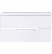 Тумба с раковиной Orange Line 100 Li-100Tuw+RA100 подвесная Белая матовая