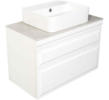 Тумба с раковиной Orange Modi 75 Modi-75TU+RA подвесная Белая