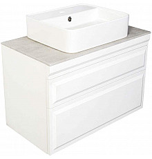 Тумба с раковиной Orange Modi 75 Modi-75TU+RA подвесная Белая