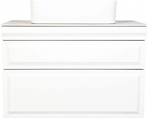 Купить Тумба с раковиной Orange Modi 75 Modi-75TU+RA подвесная Белая в магазине сантехники Santeh-Crystal.ru