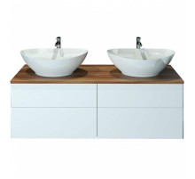 Тумба с раковиной Orange Otto 130 Ot-130TuWOOD+G56 Белая