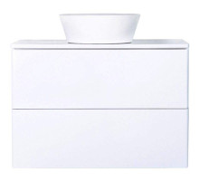 Тумба с раковиной Orange Otto 75 Ot-75TuMDF+B08-360W подвесная Белый глянец