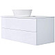Купить Тумба с раковиной Orange Otto 100 Ot-100TuMDF+B08-360W подвесная Белый глянец в магазине сантехники Santeh-Crystal.ru