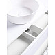 Купить Тумба с раковиной Orange Otto 100 Ot-100TuMDF+B08-360W подвесная Белый глянец в магазине сантехники Santeh-Crystal.ru