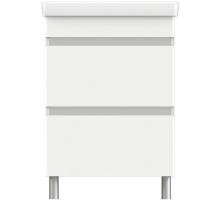 Тумба с раковиной Orange Topline-Lyon 60 TLNF60+RA Белый глянец