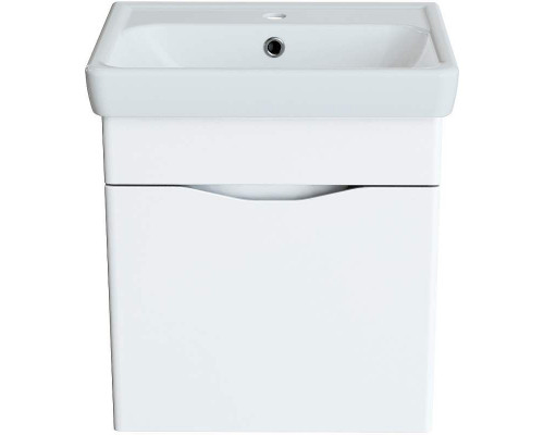 Приобрести Тумба с раковиной Orange Topline-Monaco 50 TP-MO50+RA Белый глянец в магазине сантехники Santeh-Crystal.ru