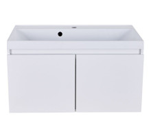 Тумба с раковиной Orange Квадро 60 KV-60TUW+Racl подвесная Белый глянец