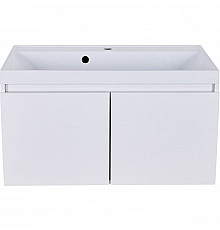 Тумба с раковиной Orange Квадро 60 KV-60TUW+Racl подвесная Белый глянец