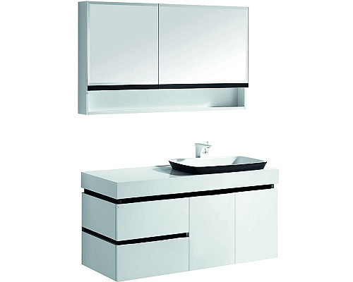 Santeh-Crystal.ru: Зеркальный шкаф Orans BC-6019-1200 601912lЗ Белый Черный Купить Зеркальный шкаф Orans BC-6019-1200 601912lЗ Белый Черный в магазине сантехники Santeh-Crystal.ru