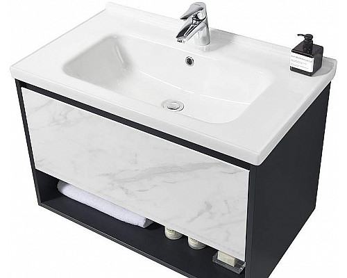 Santeh-Crystal.ru: Тумба с раковиной Orans BC-0903 60 903600 подвесная Dark grey White marble Приобрести Тумба с раковиной Orans BC-0903 60 903600 подвесная Dark grey White marble в магазине сантехники Santeh-Crystal.ru