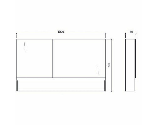 Santeh-Crystal.ru: Зеркальный шкаф Orans BC-6019-1200R 120 601912RЗ Белый Черный Купить Зеркальный шкаф Orans BC-6019-1200R 120 601912RЗ Белый Черный в магазине сантехники Santeh-Crystal.ru