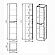 Приобрести Шкаф пенал Owl 1975 Hella 35 L OW24.04.02 подвесной Серый глянец в магазине сантехники Santeh-Crystal.ru