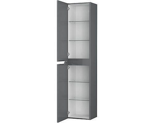 Santeh-Crystal.ru: Шкаф пенал Owl 1975 Hella 35 L OW24.04.02 подвесной Серый глянец Приобрести Шкаф пенал Owl 1975 Hella 35 L OW24.04.02 подвесной Серый глянец в магазине сантехники Santeh-Crystal.ru