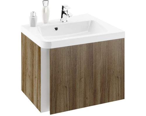 Купить Тумба под раковину Ravak SD 10° 55 R X000000744 подвесная Темный орех в магазине сантехники Santeh-Crystal.ru
