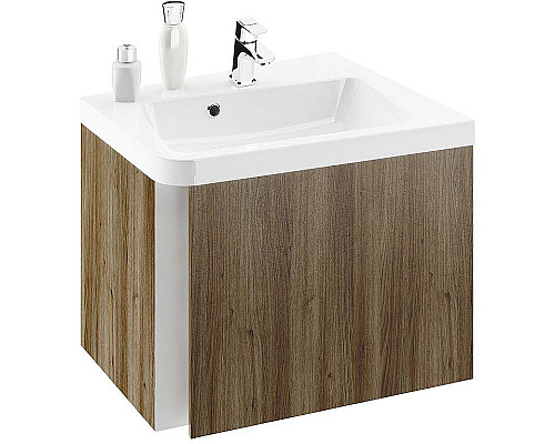 Купить Тумба под раковину Ravak SD 10° 65 R X000000750 подвесная Темный орех в магазине сантехники Santeh-Crystal.ru