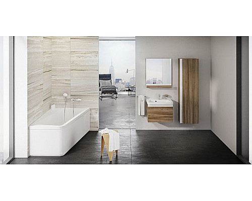 Заказать Шкаф пенал Ravak SB 10° 45 X000000753 подвесной Темный орех в магазине сантехники Santeh-Crystal.ru