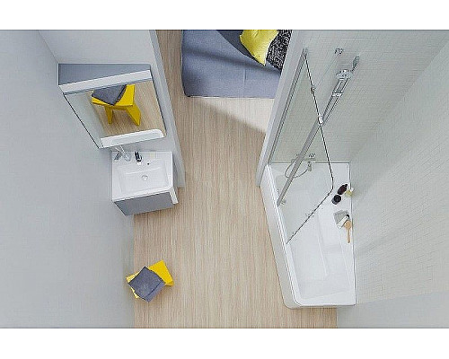 Приобрести Зеркало Ravak 10° 55 L X000001071 угловое Серый глянец в магазине сантехники Santeh-Crystal.ru