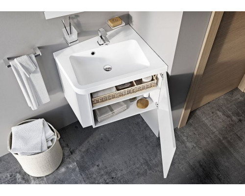 Заказать Тумба под раковину Ravak SD 10° 55 R X000000742 подвесная Белая глянцевая в магазине сантехники Santeh-Crystal.ru