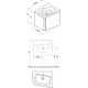 Заказать Тумба под раковину Ravak SD 10° 55 R X000000742 подвесная Белая глянцевая в магазине сантехники Santeh-Crystal.ru