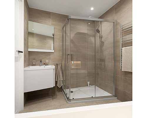 Приобрести Тумба под раковину Ravak SD 10° 55 L X000000739 подвесная Белая глянцевая в магазине сантехники Santeh-Crystal.ru