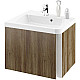 Приобрести Тумба под раковину Ravak SD 10° 55 L X000000741 подвесная Темный орех в магазине сантехники Santeh-Crystal.ru