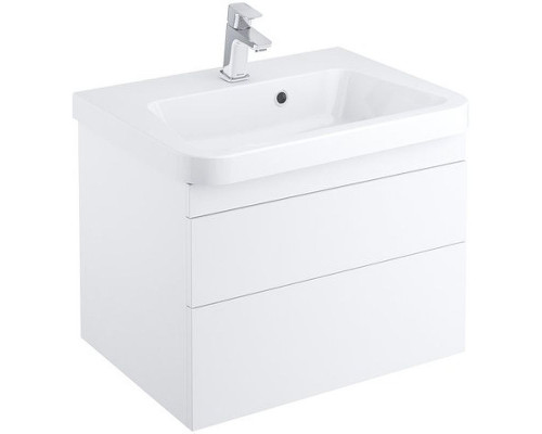 Приобрести Тумба под раковину Ravak SD 10° II 65 X000001286 подвесная Белая глянцевая в магазине сантехники Santeh-Crystal.ru