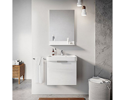 Заказать Тумба под раковину Ravak Be Happy II 53 X000001097 подвесная Белая в магазине сантехники Santeh-Crystal.ru