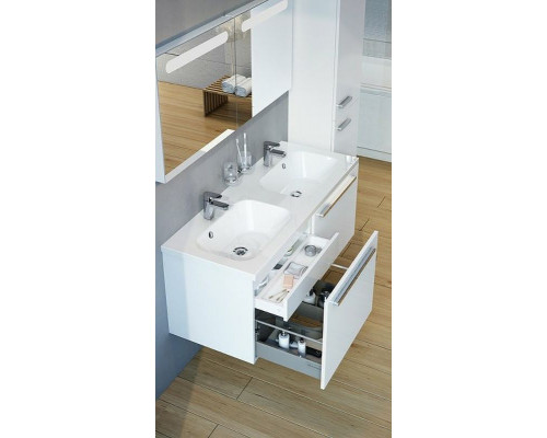 Купить Тумба под раковину Ravak SD Chrome 120 X000000536 подвесная Белая глянцевая в магазине сантехники Santeh-Crystal.ru