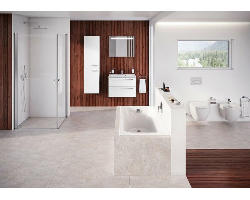 Купить Шкаф пенал Ravak SB Chrome 39 L X000000966 подвесной Капучино Белый в магазине сантехники Santeh-Crystal.ru