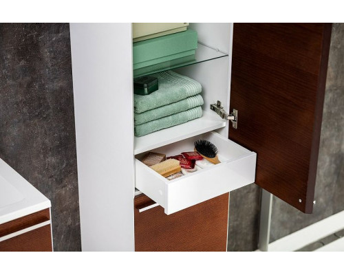 Заказать Шкаф пенал Ravak Clear 40 R X000000764 подвесной Белый Вишня в магазине сантехники Santeh-Crystal.ru