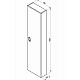 Купить Шкаф пенал Ravak Comfort 40 X000001382 подвесной Белый глянец в магазине сантехники Santeh-Crystal.ru