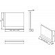 Заказать Зеркало Ravak Formy 120 X000001045 Белое в магазине сантехники Santeh-Crystal.ru