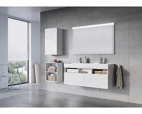 Приобрести Зеркало Ravak Natural 50 X000001056 с подсветкой Белое в магазине сантехники Santeh-Crystal.ru