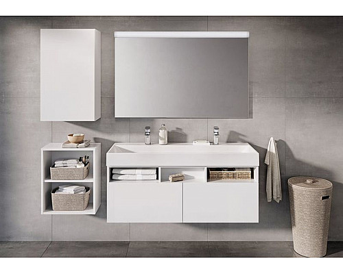 Приобрести Зеркало Ravak Natural 50 X000001056 с подсветкой Белое в магазине сантехники Santeh-Crystal.ru