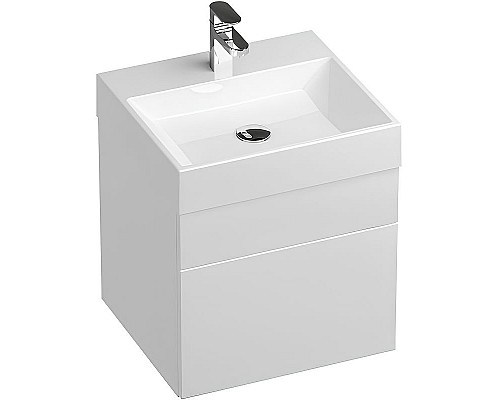 Приобрести Тумба под раковину Ravak SD Natural 50 X000001051 подвесная Белая глянцевая в магазине сантехники Santeh-Crystal.ru