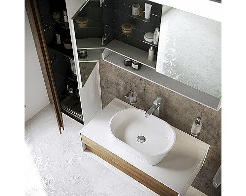 Заказать Тумба под раковину Ravak SD Step 100 X000001418 подвесная Белая Орех в магазине сантехники Santeh-Crystal.ru