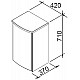 Заказать Тумба Ravak Uni PS 42 L X000000336 Белая в магазине сантехники Santeh-Crystal.ru