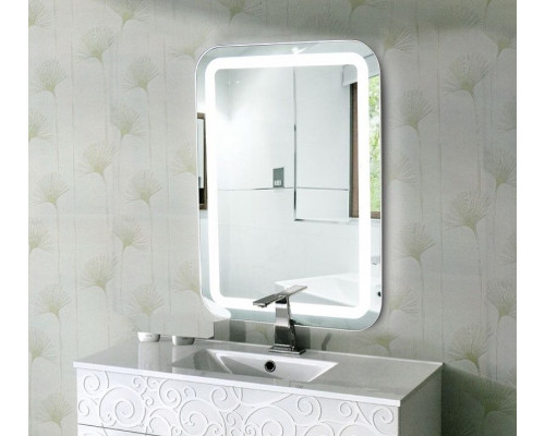 Заказать Зеркало Relisan Agata 600х800 Гл000024391 с подсветкой с сенсорным выключателем в магазине сантехники Santeh-Crystal.ru