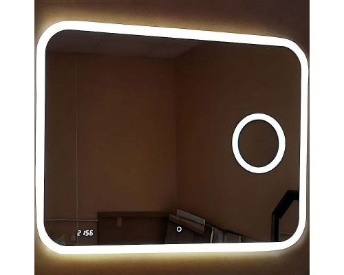 Заказать Зеркало Relisan Constance 1000х700 Гл000024355 с подсветкой с сенсорным выключателем, увеличением и часами в магазине сантехники Santeh-Crystal.ru