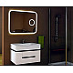 Заказать Зеркало Relisan Constance 900х700 Гл000025049 с подсветкой с сенсорным выключателем, увеличением и часами в магазине сантехники Santeh-Crystal.ru