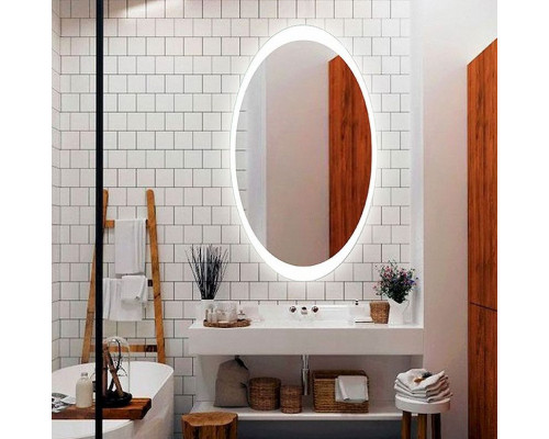 Приобрести Зеркало Relisan Kasandra 600х1050 Гл000024393 с подсветкой с сенсорным выключателем в магазине сантехники Santeh-Crystal.ru