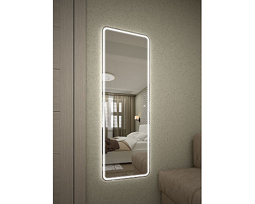 Купить Зеркало Relisan Taffy 455х1350 Гл000024397 с подсветкой с сенсорным выключателем в магазине сантехники Santeh-Crystal.ru