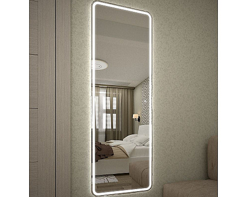 Купить Зеркало Relisan Taffy 455х1350 Гл000024397 с подсветкой с сенсорным выключателем в магазине сантехники Santeh-Crystal.ru