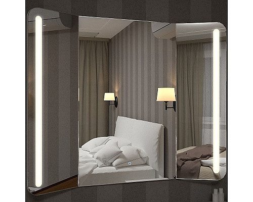 Купить Зеркало Relisan Triple Vertical 1000х800 Гл000024395 с подсветкой с сенсорным выключателем в магазине сантехники Santeh-Crystal.ru