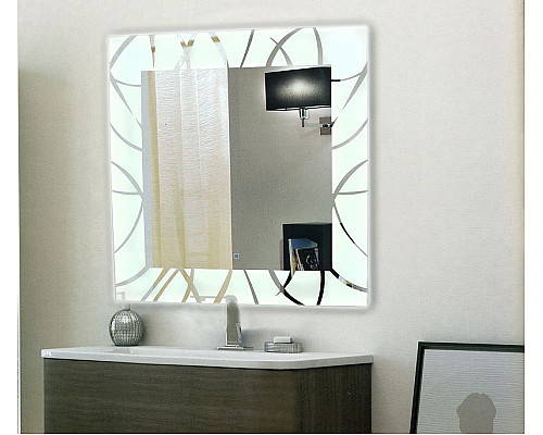 Заказать Зеркало Relisan Viva 770х770 Гл000024349 с подсветкой с сенсорным выключателем в магазине сантехники Santeh-Crystal.ru