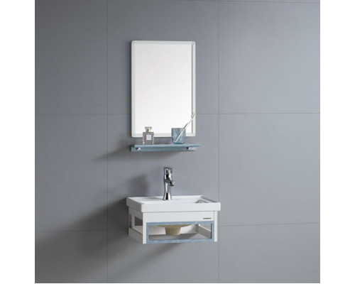 Заказать Комплект мебели для ванной River Laura 405 BU 10000003944 Белый Голубой в магазине сантехники Santeh-Crystal.ru