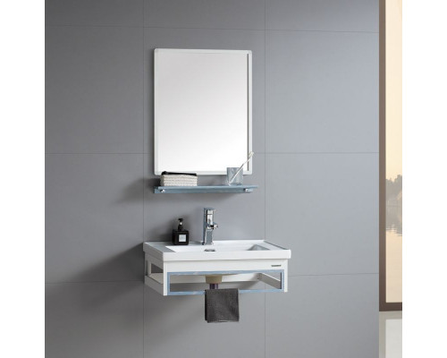 Заказать Комплект мебели для ванной River Laura 605 BU 10000003946 Белый Голубой в магазине сантехники Santeh-Crystal.ru